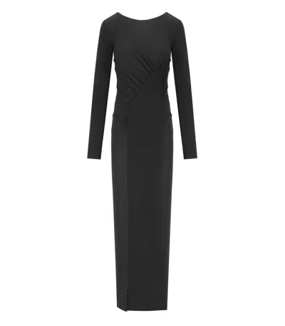 Twinset Black Long Dress In Black