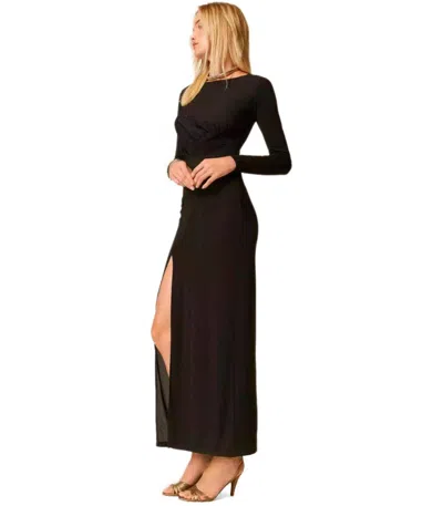 Twinset Black Long Dress In Black