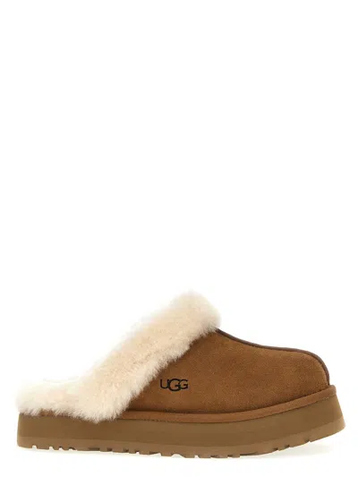 Ugg Disquette Flat Shoes Brown In Brown