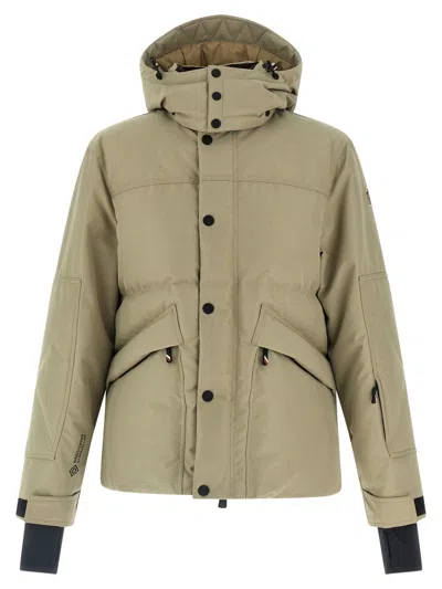 Moncler Elfin Puffer Jackets Beige In Green
