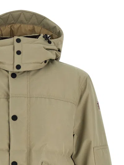 Moncler Elfin Puffer Jackets Beige In Green