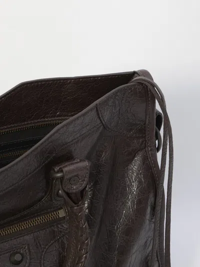 Balenciaga Women's City Medium Leather Handbag In Brown