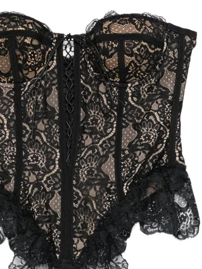 Giuseppe Di Morabito Lace Corset Top In Multi