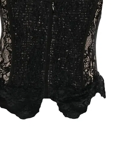 Giuseppe Di Morabito Lace Corset Top In Multi
