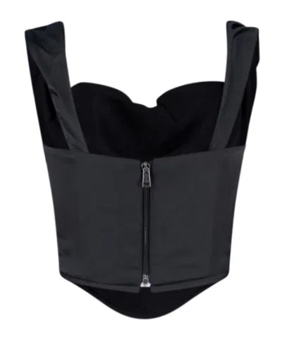 Vivienne Westwood Minimalist Black Top With Clean Lines And Tailored Fit In Black