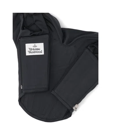 Vivienne Westwood Minimalist Black Top With Clean Lines And Tailored Fit In Black