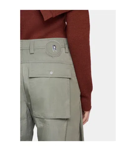 Rabanne Wide-leg Pants With Zippered Pockets And Adjustable Hem In Brown