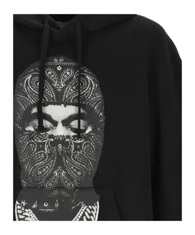 Ih Nom Uh Nit Pattern-printed Drawstring Hoodie In Black