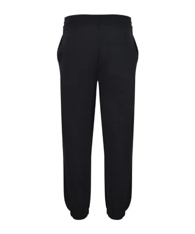Msgm Logo-printed Elasticated Waistband Track Pants In Black