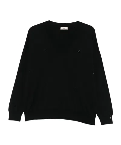 Herno V-neck Sweater In Black