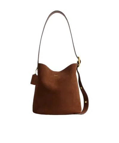 Coach Bleecker Bucket Bag In Brown