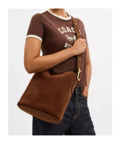 Coach Bleecker Bucket Bag In Brown