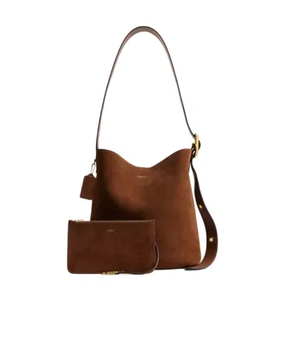 Coach Bleecker Bucket Bag In Brown