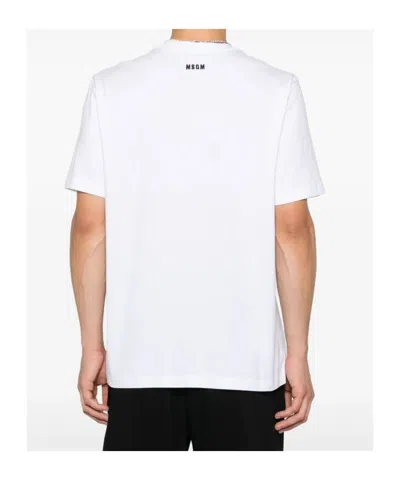 Msgm Follow The Rabbit T-shirt In White