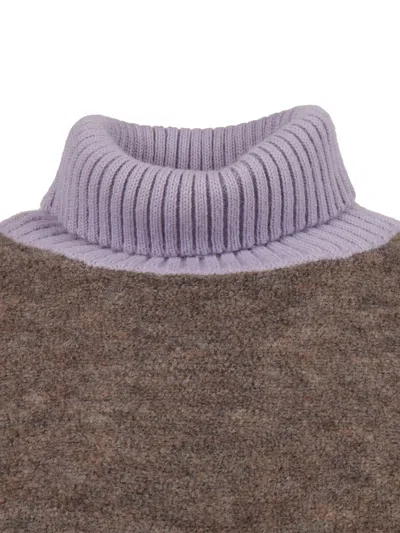 K-way Grazay Turtleneck Sweater In Brown