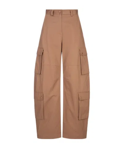 Msgm Pants  Woman Color Brown In Brown