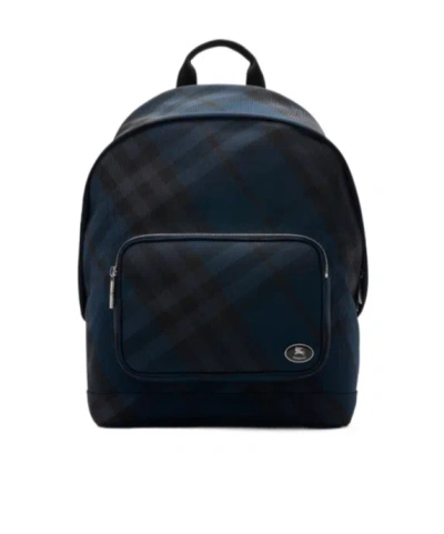 Burberry Grid Check-pattern Backpack In Multi