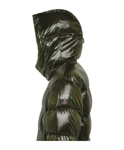 Peuterey Iridescent Down Jacket With Hood In Black