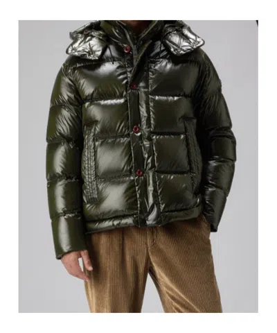 Peuterey Iridescent Down Jacket With Hood In Black