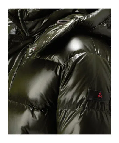 Peuterey Iridescent Down Jacket With Hood In Black