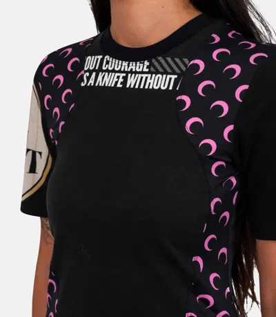 Marine Serre T-shirt Graphique In Black