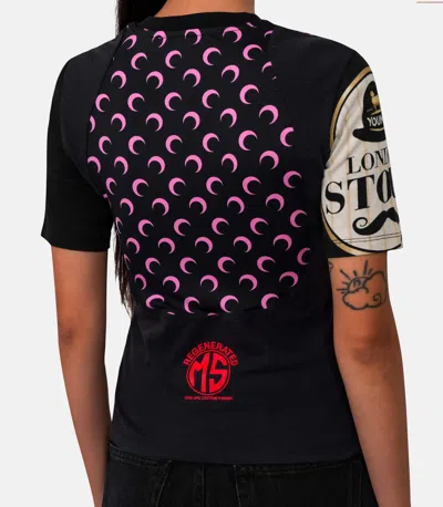 Marine Serre T-shirt Graphique In Black