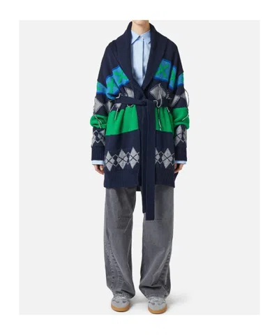 Iceberg Geometric Pattern Sweater In Multi