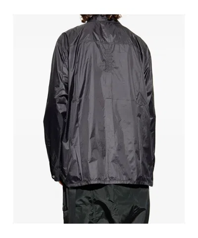 Rick Owens Drkshdw Buttoned Pocket Overshirt In Black