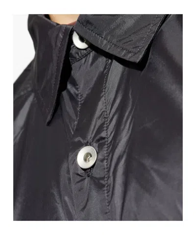 Rick Owens Drkshdw Buttoned Pocket Overshirt In Black