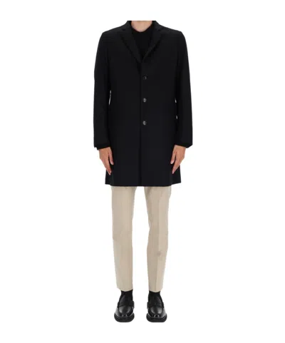 Ps By Paul Smith Ps Paul Smith Wool Coat In Black
