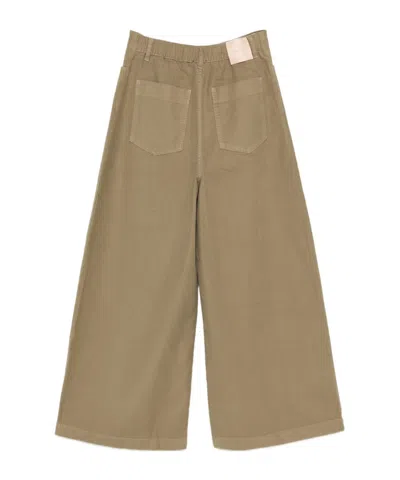 Alysi Belt Loop Casual Pants In Neutral