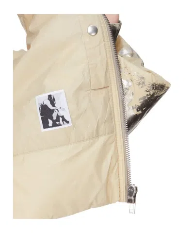 Rick Owens Drkshdw Silver Concordians Convertible Jacket In Brown
