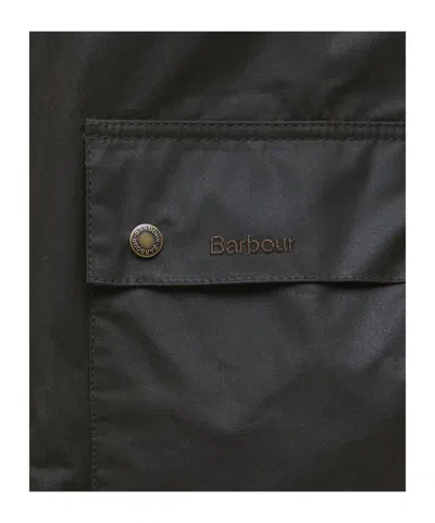 Barbour Bedale Short Waxed Jacket In Green