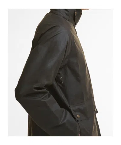 Barbour Bedale Short Waxed Jacket In Green