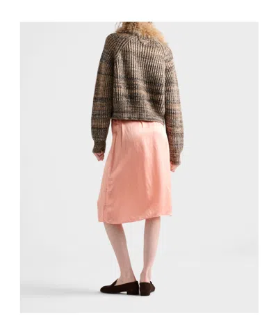 Prada Wool And Cashmere Crew-neck Sweater In Multi