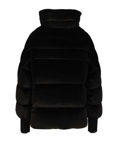 Moorer Stand Collar Down Jacket In Black