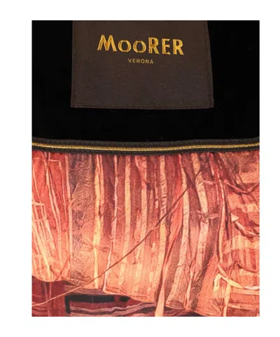 Moorer Stand Collar Down Jacket In Black