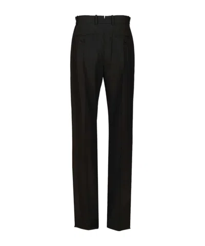 Tom Ford Fresco Lana Straight Fluid Pants Trousers Black In Black