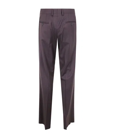 Lardini Drop Regular Trousers In Brown