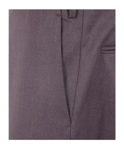 Lardini Drop Regular Trousers In Brown