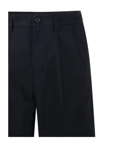 Department Five Pleated Trousers In Black