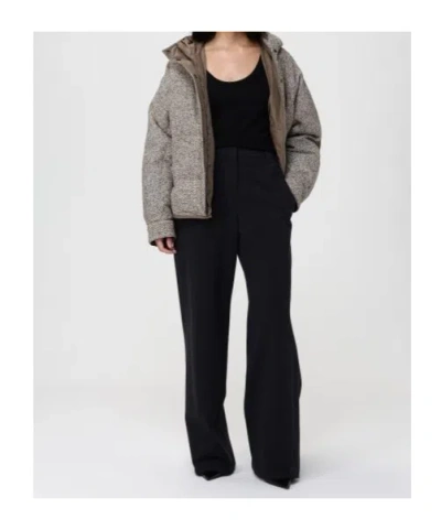 Brunello Cucinelli Pants  Woman Color Charcoal In Black