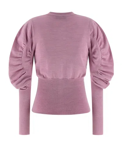 Vivienne Westwood Soft Knit Cardigan Featuring Puff Sleeves In Multi