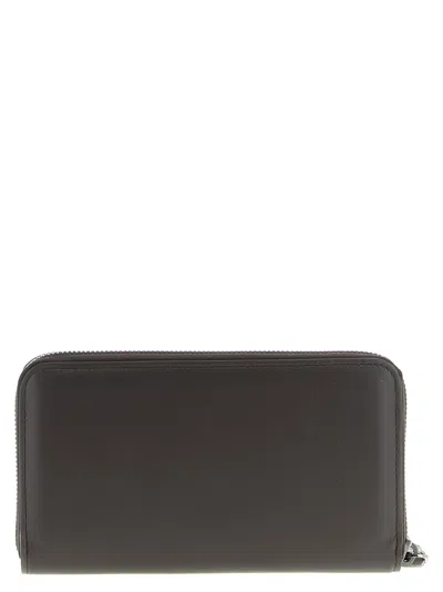 Brunello Cucinelli Monile Detailed Zipped Wallet In Black