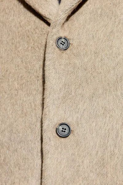 Samsoe & Samsoe Single-breasted Coat In Brown