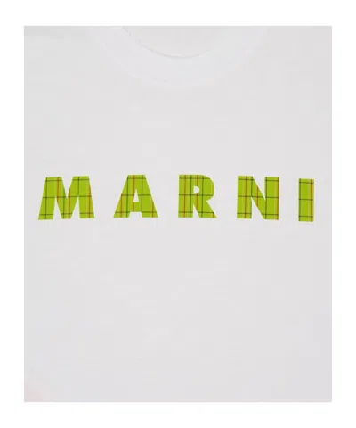 Marni Short-sleeve Cotton T-shirt In White