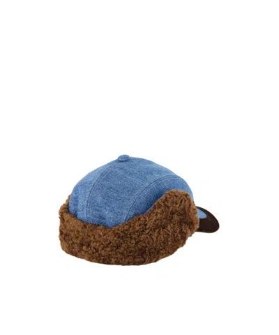 Marni Aviator Baseball Cap In Blue