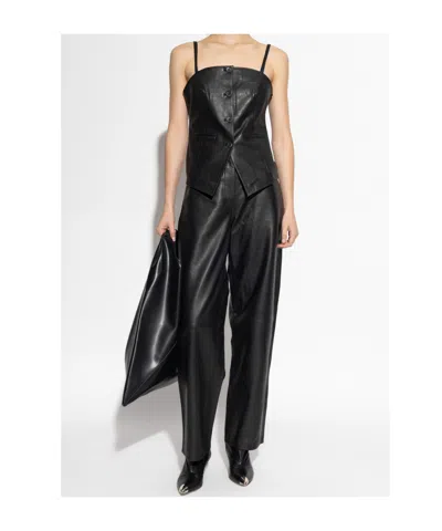 Samsoe & Samsoe Salco Buttoned-up Top In Black