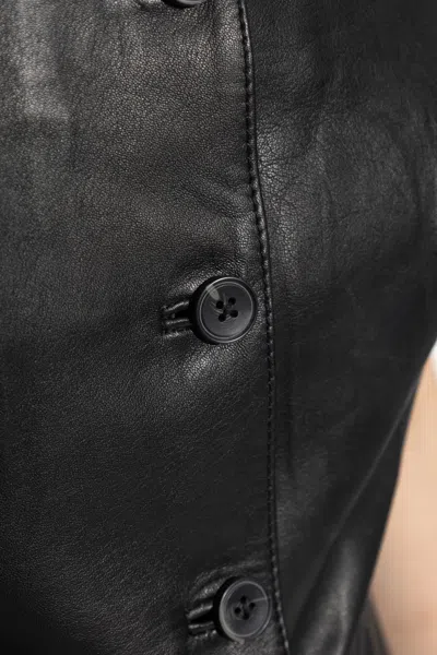 Samsoe & Samsoe Salco Buttoned-up Top In Black