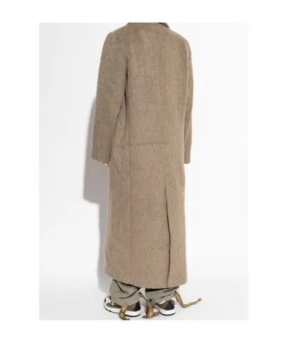 Samsoe & Samsoe Sajilla Double-breasted Coat In Neutral